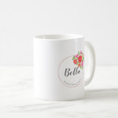 フローラパーソナライズされた·ドゥラ·ミッドウィフ·サンキュー·マグ コーヒーマグカップ (正面右)