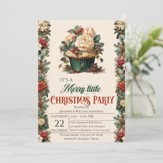 フローラパーティの招待状 招待状 (スタンド正面)