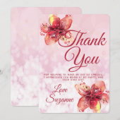 フローラパーティーサンキューリリー サンキューカード (正面/裏面)