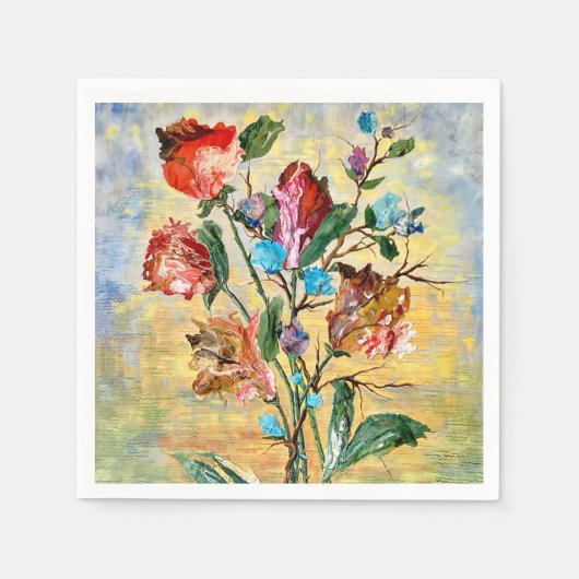 フローラパーティーナプキン スタンダードカクテルナプキン (正面)