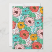 フローラパーティーブライダルランチョンガーデンドリー招待状 招待状 (裏面)