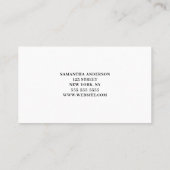 フローラパーティープランナー 名刺 (裏面)