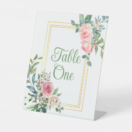 フローラパーティー結婚またはテーブル番号 台座サイン