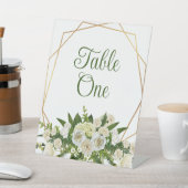 フローラパーティー結婚またはテーブル番号 台座サイン (インサイチュ)