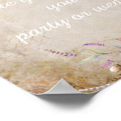 フローラパーティー署名の作成 ポスター (角)