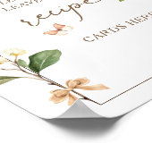 フローラパーフェクトペア梨ブライダルシャワーレシピ ポスター (角)