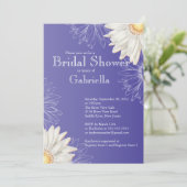 フローラパープモダンルデイジーブライダルシャワー 招待状 (スタンド正面)