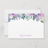 フローラパープルキンセアニラ サンキューカード (裏面)