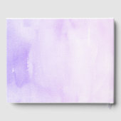 フローラパープルグリッターカボチャ赤ちゃんシャワー ゲストブック (裏面)