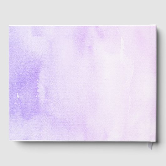 フローラパープルグリッターカボチャ赤ちゃんシャワー ゲストブック (裏面)