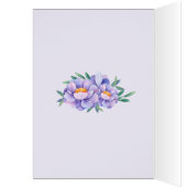 フローラパープルグリッターベビーシャワーありがとう (内側 (左))