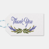 フローラパープルサンキューラベンダーフラワー ギフトタグ (裏面横)