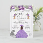 フローラパープルシルバーグラムホースチャラキンセアニェラ 招待状 (スタンド正面)