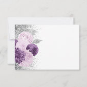 フローラパープルシルバーミールチョイス結婚ズ 出欠カード (裏面)