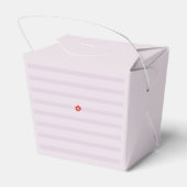 フローラパープルストライプブライダルシャワー フェイバーボックス (裏面サイド)