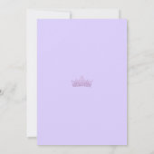 フローラパープルバラキンセアニェラ招待状 招待状 (裏面)