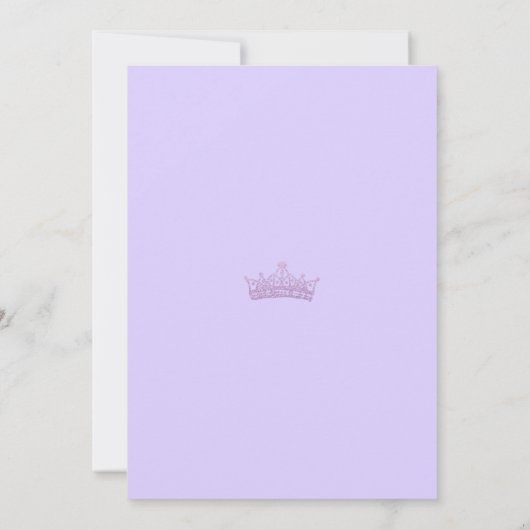 フローラパープルバラキンセアニェラ招待状 招待状 (裏面)