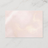 フローラパープルバラ金ゴールドウェディングレセプション エンクロージャーカード (裏面)