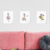 フローラパープルピクセルプリントセット (リビング)