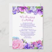 フローラパープルペイズリーの小型化結婚中 シーズンカード (正面)