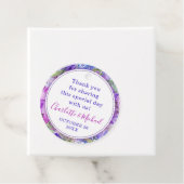 フローラパープルペイズリーサンキュー結婚ズ フェイバータグ (インサイチュ)