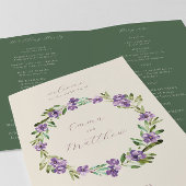 フローラパープルボタニカルリース折り畳み プログラム