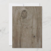 フローラパープルメイソンジャー素朴婚約パーティ 招待状 (裏面)