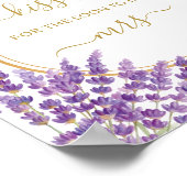 フローラパープルラベンダーhow manyキスブライダルゲーム ポスター (角)