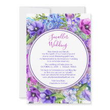 フローラパープル結婚スモールの計画の変更