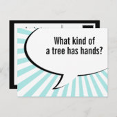 フローラパームツリージョーク ポストカード (正面/裏面)