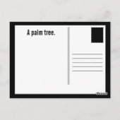 フローラパームツリージョーク ポストカード (裏面)