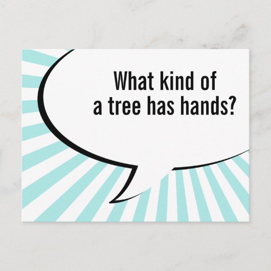 フローラパームツリージョーク ポストカード (正面)