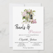 フローラパールスプロセッコブライダルシャワー 招待状 (正面)