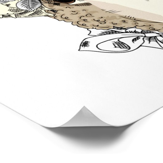 フローラヒツジ ポスター (角)