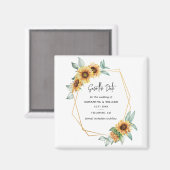 フローラヒマワリのユーカリの葉 マグネット (正面/裏面)