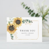 フローラヒマワリ結婚カ サンキューカード (スタンド正面)