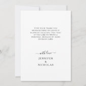 フローラヒマワリ結婚ユーカリ サンキューカード (裏面)