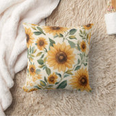 フローラヒマワリ クッション (ブランケット)