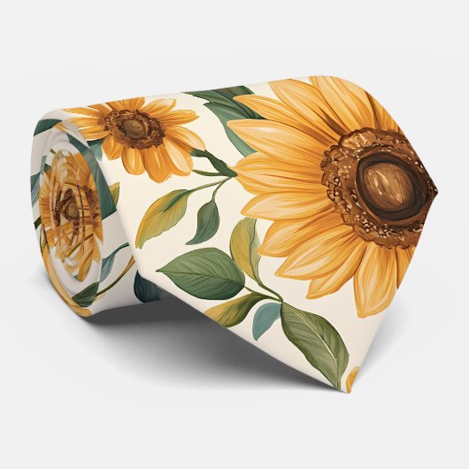 フローラヒマワリ ネクタイ (ロール)