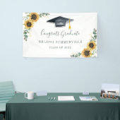 フローラヒマワリeucalyptusスクリプト卒業 横断幕 (トレードショー)