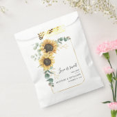 フローラヒマワールユーカリ結婚ー フェイバーバッグ (封をした状態)