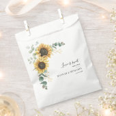 フローラヒマワールユーカリ結婚植物学 フェイバーバッグ (クリップ留めされた状態)