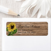 フローラヒマワ素朴リーウッド差出人住所 ラベル (インサイチュ)