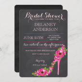 フローラヒールブライダルシャワーバチェロレッテ招待状 招待状 (正面/裏面)