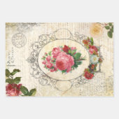 フローラビクトリアンエフエマデクページ ラッピングペーパーシート (正面3)