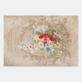 フローラビクトリアンエフエマデクページ ラッピングペーパーシート