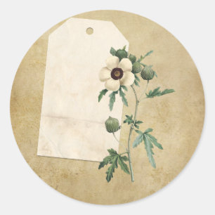フローラビクトリアンコラージュのスクラップブック装飾 ラウンドシール