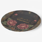 フローラビクトリアンゴシックブライダルシャワー ペーパープレート (アングル)