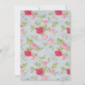 フローラビクトリアンシャビーシックパーティの招待状 招待状 (裏面)