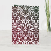 フローラビクトリアンダマスクウェディングバイフォールド招待状 招待状 (裏面)